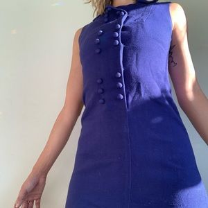 Lanz Vintage Blue Minidress